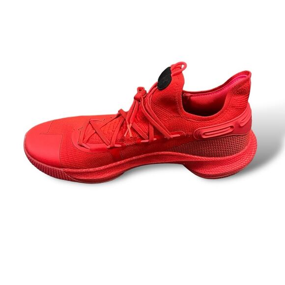 Under Armour Curry 6 Red Basketball Shoes Size 16 New - Picture 9 of 14